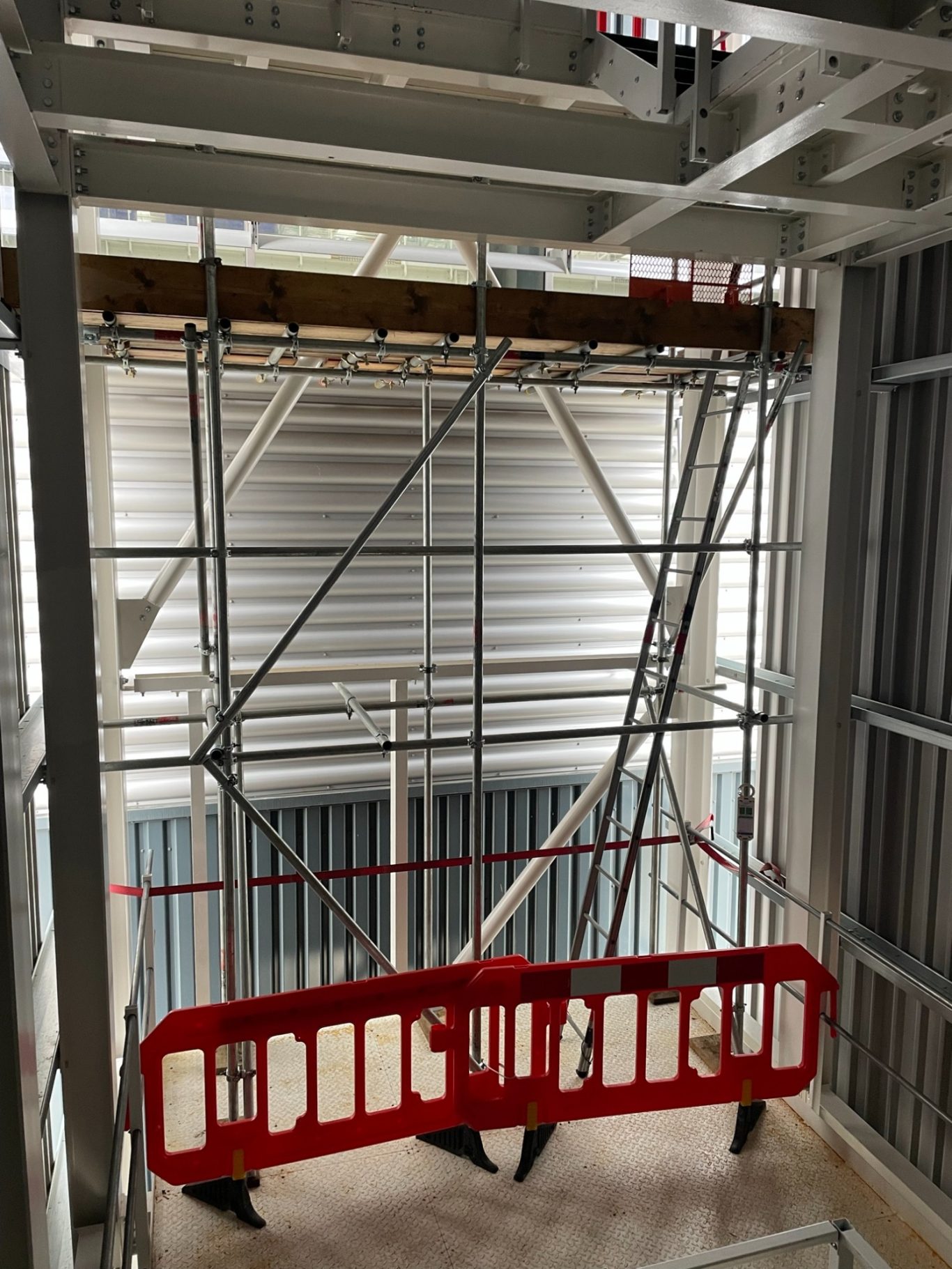 Scaffold Protection for new fire exits in Lutterworth Scaffold Protection for new fire exits in Lutterworth