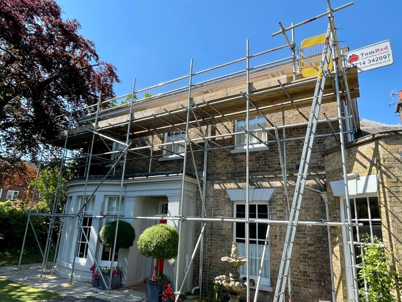 Scaffolding for new fascia's in Rugby Scaffolding for new fascia's in Rugby